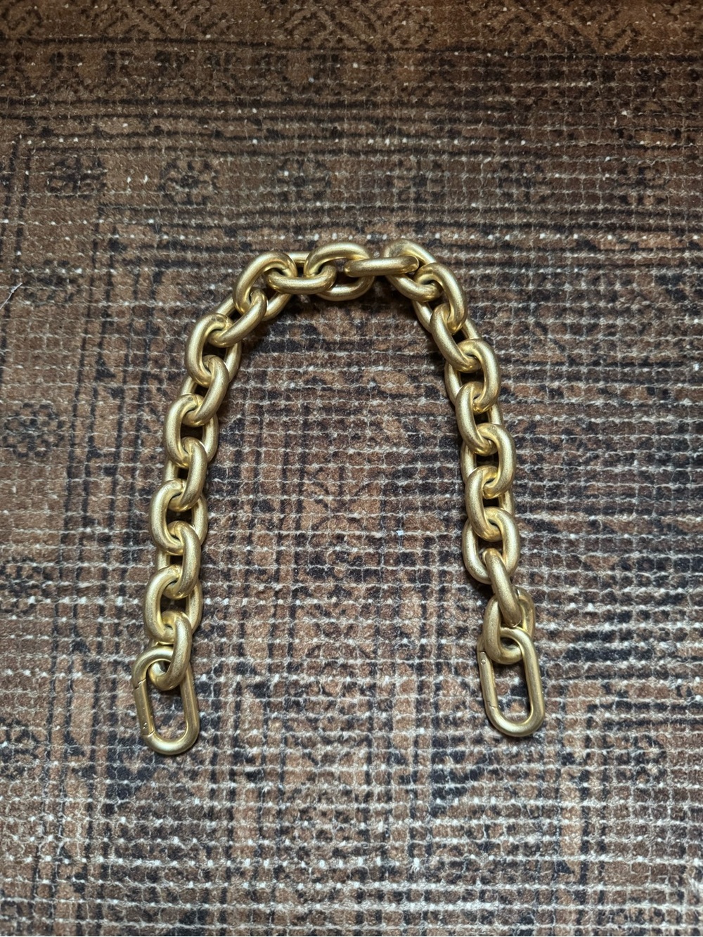 Clare V. Vintage Gold Shortie Strap- Chunky Link PurseStrap